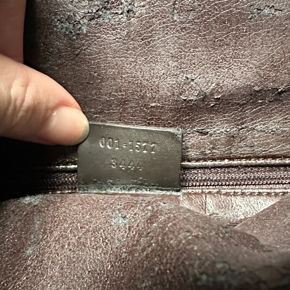 Gucci Dark Brown Suede Shoulder Bag with Bamboo Handle - Picture 5 of 6